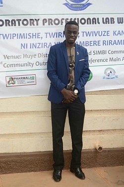 Vice President of AUMLS in Rwanda during the Lab week. He came all the way from Zimbabwe